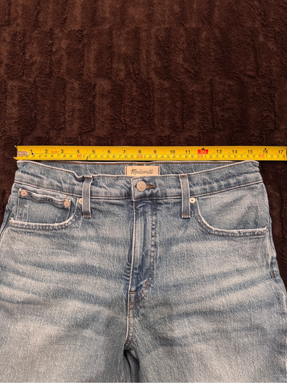 Madewell Light Blue Cropped High-Rise Jeans Size 28 - Picture 3 of 9